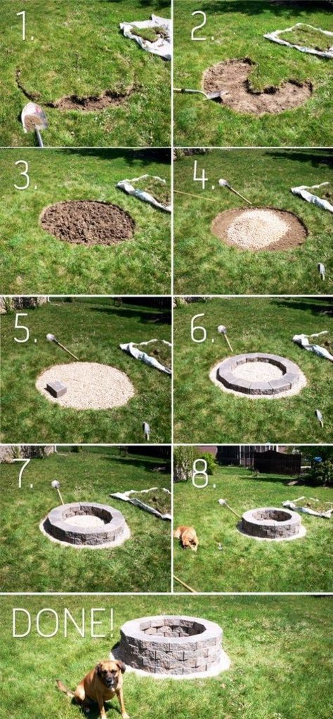 Fire Pit Designs, Yard Project, Diy Fire Pit, Have Inspiration, Backyard Fire, Fire Pit Backyard, Yard Work, Backyard Projects, Backyard Fun