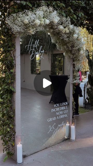 Lovely Bride ™ on Instagram: "#TheLovelyList // When your welcome sign doubles as a selfie station! ✨ We are loving the wedding mirror trend. Tag a bride-to-be looking for #weddinginspo. ___ Spotted on @greenweddingshoes  planning & design: @wovenandrevel signage: @andimejiaco florals: @bluegrasschicweddings rentals: @eventworksrentals @gala_rental photog: @kartsiephotography venue: @theacreorlando ___ #weddinginspiration #weddingdress #weddinginspo #weddingmirror #weddingwelcomesign #modernwedding #weddingflorals #modernbride #modernwedding #2023bride #bridalreels #bridalshop #2024bride #editorialwedding #modernbride  #weddingtrends #weddingplanning #weddinginspo" Selfie Station, Wedding Mirror, Ice Sculpture, Getaway Car, Ceremony Music, Marquee Letters, Wedding Aesthetic, Wedding Welcome Signs, Bridal Shop