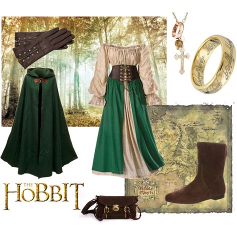 "The Hobbit" by mariagmagacho on Polyvore Hobbit Costume, Perfect Fall Outfit, Fandom Fashion, Fandom Outfits, Geek Fashion, Casual Cosplay, Medieval Clothing, Medieval Dress, Legolas