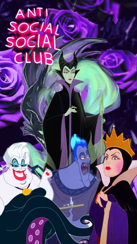 #villain #antisocialclub #vibes #disney #disneyvillain Disney Collage, Anti Social Social Club, Anti Social, Social Club, Disney Villains, Create Collage, Creative Play, Collage, Disney