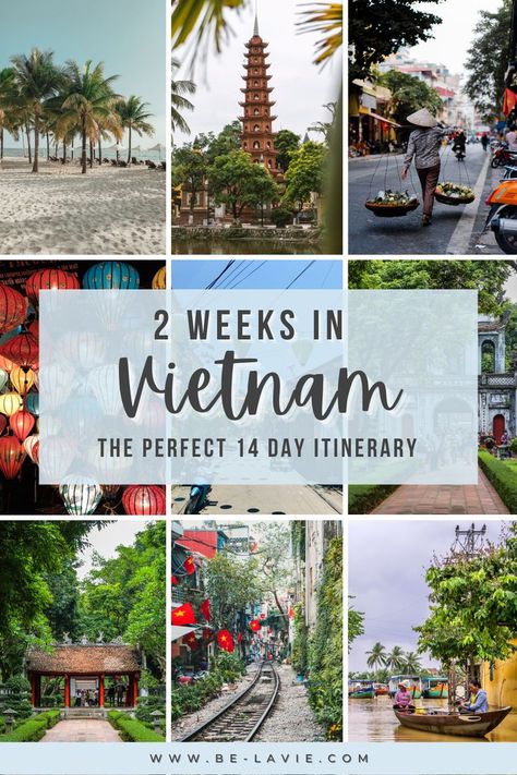 A complete guide to spending 14 days in Vietnam including the best destinations to visit, where to stay, places to eat and drink as well as must-do activities and attractions. 1 day-by-day itinerary for ease. South east Asia I Things to do I Visit Vietnam I Places to see I complete Guide I Vietnam Itinerary I Adventure travel I The jewel of Asia #vietnam #asia #travelguide Vietnam Itinerary 10 Days, Vietnam Itinerary, Travel Vietnam, Vietnam Travel Guide, Visit Vietnam, South Vietnam, Travel Plan, South East Asia, Eat And Drink