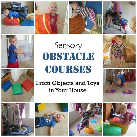 How to turn common household objects and equipment into awesome sensory obstacle courses. Sorted into different categories to keep things well rounded. Driveway Chalk, Playground Backyard, Sensory Input, Sensory Therapy, Course Ideas, Sensory Motor, Pediatric Physical Therapy, Obstacle Courses, Sensory Diet