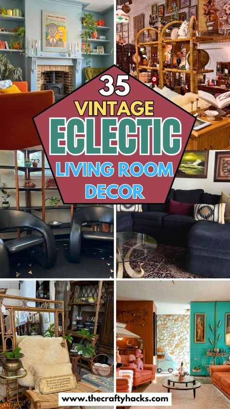 If you love the charm of retro aesthetics combined with the boldness of eclectic designs, you’re in for a treat as these living rooms showcase the beauty of mixing antique treasures. To add vintage finds to your home or seek fresh ideas to revamp your living space, these eclectic rooms offer endless inspiration. Dive in to find how to blend the old with the new & transform your living room into a hav...#Outdoor #Exploring #the #InteriorInspo #Vintage #Garden #Timeless #Decor #Charm #Home #of Mcm Bookcase Styling, European Eclectic Decor, Vintage Eclectic Living Room, Eclectic Living Room Decor, Eclectic Living Room Ideas, Tacky Decor, Maximalist Decor Eclectic, Maximalist Bohemian, Colorful Eclectic Living Room