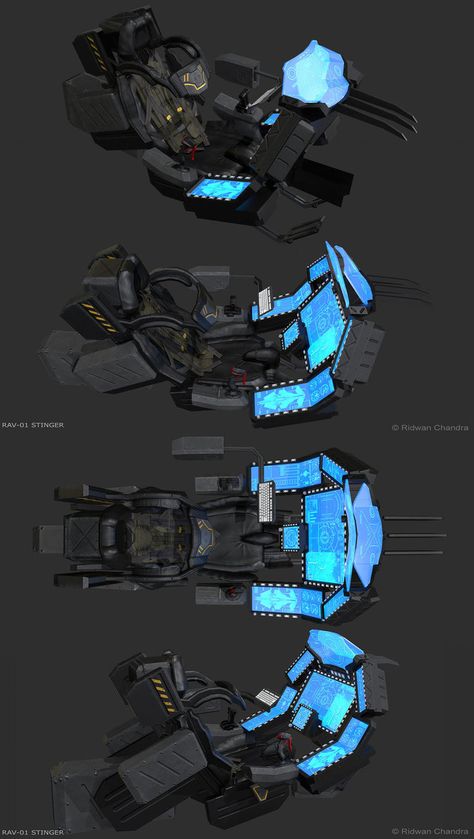 A scifi speeder The cockpit of the Stinger, meganerid.deviantart.com/art/R… Based on my own sketch, meganerid.deviantart.com/art/S… Marmoset turntable viewers and open cockpit images h... Flight Simulator Cockpit, Teknologi Futuristik, Kule Ting, Space Ships Concept, Teknologi Gadget, Hacker Aesthetic, Spaceship Interior, Starship Concept, Women Footwear