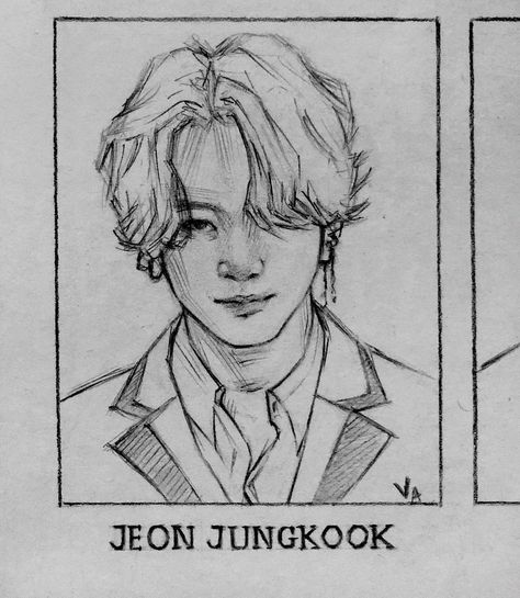 Jungkook Pics, Pencil Sketch Images, Class Teacher, Jungkook Fanart, Kpop Drawings, Easy Drawings Sketches, Arte Sketchbook, Art Drawings Sketches Creative, Bts Drawings