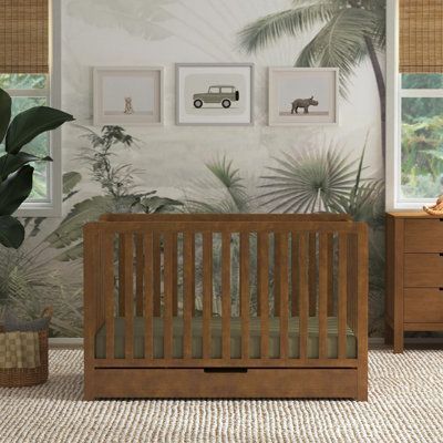 Nursery Decor Crib With Storage, Practical Nursery, Antler Nursery, Bed Day, Wooden Cribs, White Crib, The Carter, Toddler Mattress, Adjustable Mattress