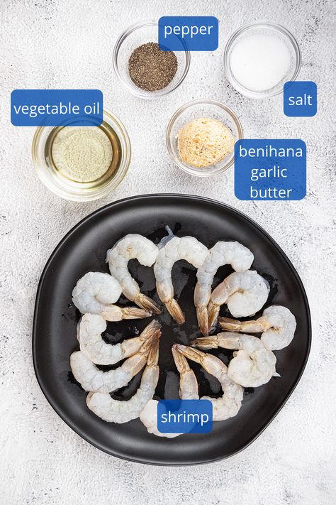 Japanese Hibachi Shrimp | Benihana Copycat Recipe - Clove and Cumin Hibachi Shrimp Recipe, Hibachi Shrimp, Japanese Hibachi, Shrimp Recipe, Copycat Recipe, Shrimp Recipes, Copycat Recipes, Prawn Recipes