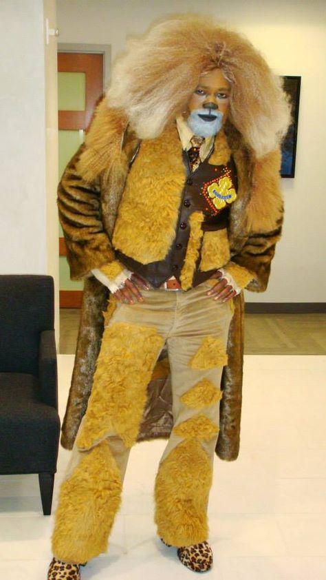 The Wiz Lion Costume, Lion Costume Men, The Wiz Costumes, Lion Wizard Of Oz Costume, Lion Costume Wizard Of Oz, Wizard Of Oz Lion Costume, Drag Couture, Lion Cosplay, Cowardly Lion Costume