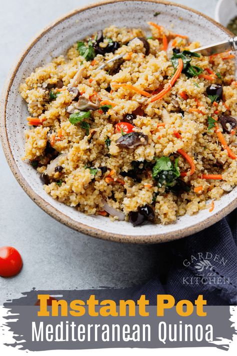 Instapot Quinoa Instant Pot, Instant Pot Recipes Mediterranean Diet, Quinoa Ninja Foodi, Dash Diet Instant Pot Recipes, Instapot Mediterranean Recipes, Quinoa Recipes Instant Pot, Quinoa Instapot, Mediterranean Diet Recipes Instant Pot, Mediterranean Diet Instant Pot Recipes