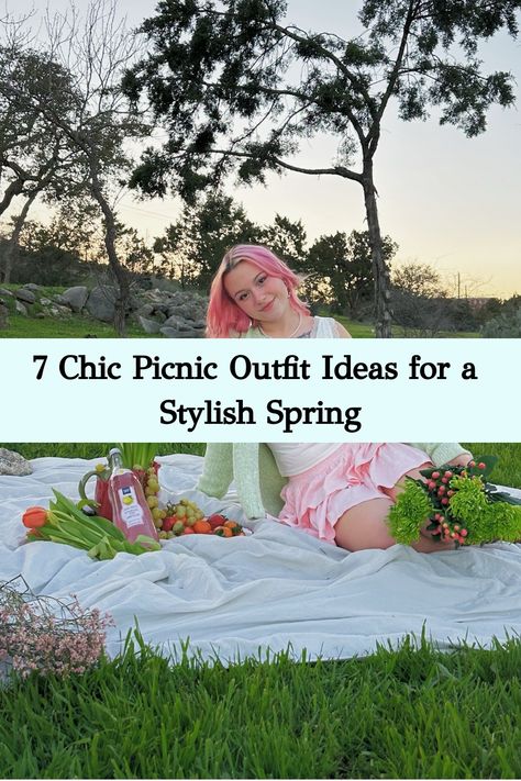 The person is wearing a light green cardigan, a white lace-trimmed top, and a pink skirt. Picnic Outfit Ideas, Chic Picnic, Neutral Handbag, Fantasia Barrino, Grammy Awards Red Carpet, Picnic Outfit, Grammys Red Carpet, Romantic Backdrop, Yoga Pictures