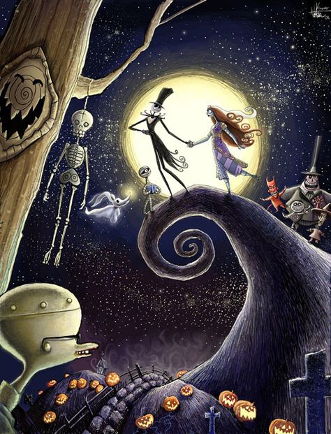 Jack and Sally Monsieur Jack, Jack Y Sally, Nightmare Before Christmas Drawings, Jack The Pumpkin King, Nightmare Before Christmas Wallpaper, Tim Burton Art, Tim Burton Films, Rap Beats, Tim Burton Movie