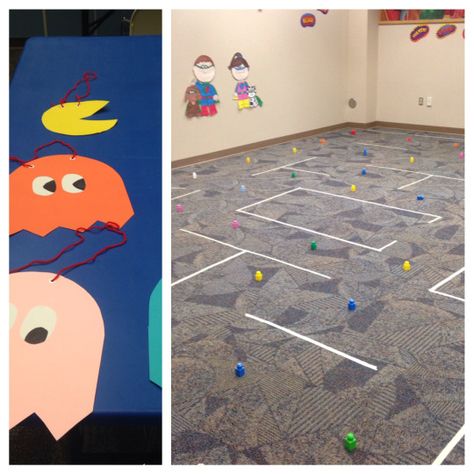 Instructions for how we play live action Pac-Man at the library with our teen group. Life Size Games, Library Games, Teen Library, Teen Programs, Youth Games, Youth Group Games, Library Activities, Summer Reading Program, Activities For Teens