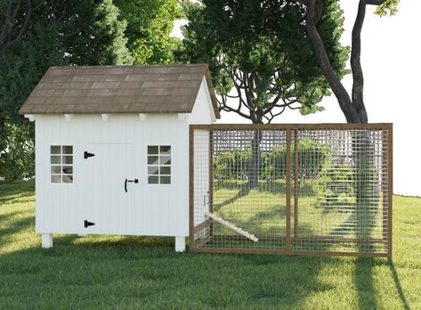 Diy Coop, Small Coop, Chicken Coop Building Plans, Walk In Chicken Run, Cute Chicken Coops, Walk In Chicken Coop, Easy Chicken Coop, Backyard Chicken Coop Plans, Diy Chicken Coop Plans