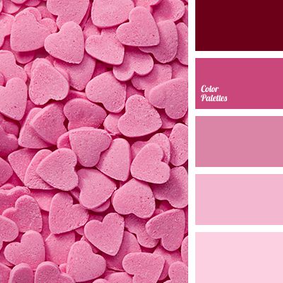 Valentines Day Color Palette, Pink Pallets, Valentines Color Palette, Pallets Color, Flat Bedroom, In Color Balance, Palettes Color, Combination Color, Color Palette Ideas