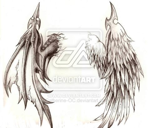 Angel Wings Tattoo Forearm, Wing Tattoos On Back, Wing Tattoo Men, Small Forearm Tattoos, Wing Tattoo Designs, Demon Tattoo, Wings Drawing, Angel Wings Tattoo, Wing Tattoo