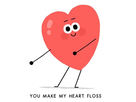 You Make My Heart Floss by Mauro Gatti on Dribbble Valentines Gif, Love Dance, Cartoon Heart, Character Design Girl, Heart Gif, Dancing Gif, Minions Quotes, Good Cartoons, Animation Design