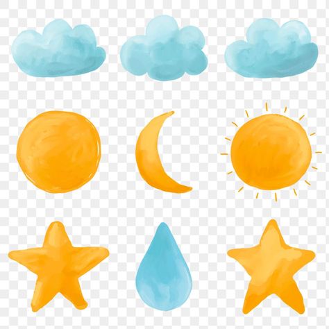 Sky Stickers, Vbs Craft, Photoshop Png, About Rain, Watercolor Clouds, Holography, Watercolor Sky, Vbs Crafts, Rain Cloud