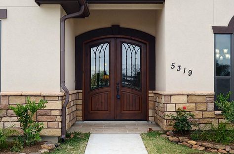 Double front door Curved Double Front Doors, Brown Wood Double Front Door, Antique Front Double Door, Double Front Entry Doors Us Door & More Inc, Wooden Double Door Entrance Us Door & More Inc, Wood Exterior Door, Double Front Doors, Entrance Ways, Building A New Home