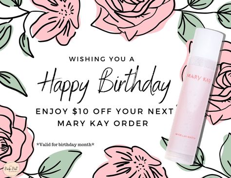 Mary Kay Birthday, Mary Kay Printables, Mary Kay Christmas, Mary Kay Holiday, Mary Kay Marketing, Mary Kay Party, Mary Kay Consultant, Mary Kay Cosmetics, Birthday Coupons