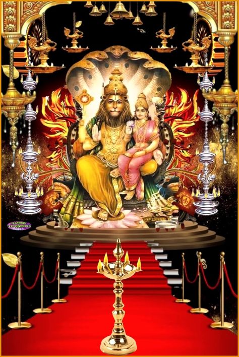 Laxmi Narsimha Swamy Images, Narsimha Swamy, Lakshmi Narsimha, Lakshmi Mata, Lord Narasimha, Lakshmi Narasimha, Narasimha Swamy, Laxmi Narayan, God Photos