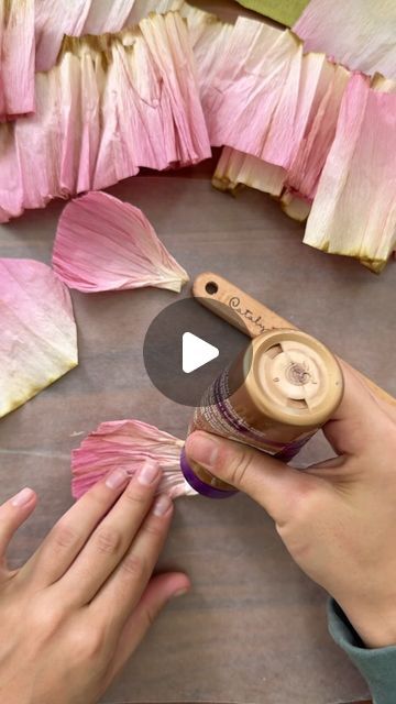 How To Dye Crepe Paper, Paper Poppy Flowers Diy, Poppy Tutorial, Tissue Paper Flowers Diy, Flowers In The Attic, Paper Collage Art, Large Paper Flowers, Handmade Flowers Fabric, Crepe Paper Flowers