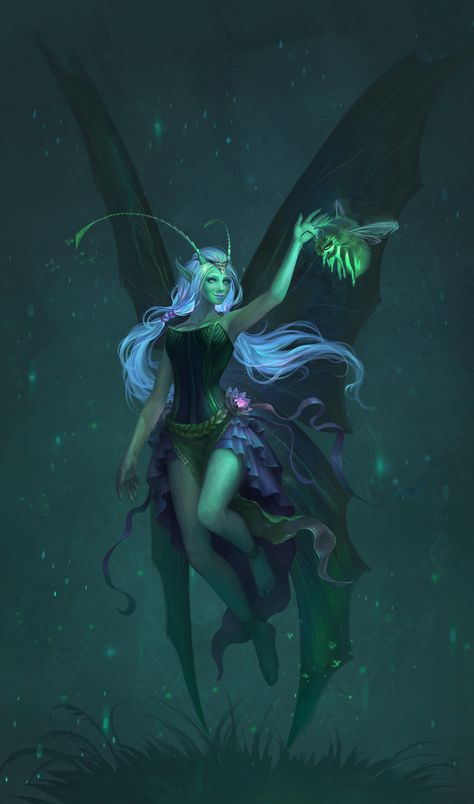 Butterfly, Joya Filomena on ArtStation at https://www.artstation.com/artwork/xvD0E Creature Fantasy, Dnd Art, Mythical Creatures Art, Fantasy Fairy, Mystical Creatures, Arte Fantasy, Fairy Art, Fantasy Inspiration, Magical Creatures