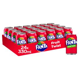 Buy Fanta Fruit Twist 24 x 330ml online at Iceland. Free next day delivery on orders over £35. Fanta Fruit Twist, Fanta Grape Aesthetic, Fanta Drink, Fanta Flavors, Pineapple Fanta, Red Bull Drinks, Iceland Food, Fizzy Drink, Drinking Quotes