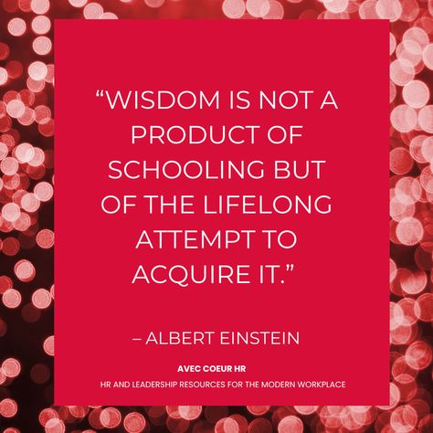 Finish 2024 strong by staying true to your values. Integrity builds trust, even in the busiest times.
#decemberreflections #aveccoeurhr #integrity #leadership Your Values, Build Trust, Stay True, Be True To Yourself, Albert Einstein, Einstein, Leadership