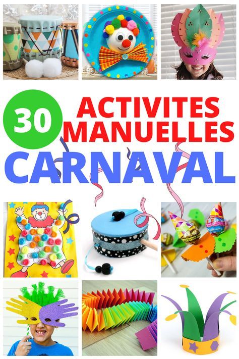 Plein d'idées d'activités manuelles de Mardi Gras et de Carnaval à faire avec ses enfants ! #activitescarnaval #activitesmardigras #bricolagecarnaval #bricolagemardigras Mardi Gras Maternelle, Diy Carnaval, Carnaval Diy, Theme Carnaval, Theme Activity, Craft Activities For Kids, Craft Activities, Diy For Kids, Mardi Gras