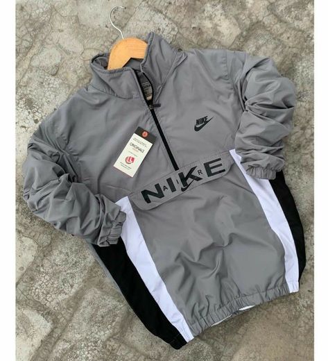 Mens Nike Outfits, Nike Outfits For Men, Windcheater Men, Men Nike Outfits, Nike Windbreaker Outfit, Nike Mens Clothing, Guys Fashion Swag, Sporty Outfits Men, Mode Cyberpunk