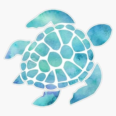 Amazon.com: Sea Turtle Watercolor Blue Bumper Sticker Vinyl Decal 5" : Automotive Sea Turtle Watercolor, Turtle Watercolor, Surfboard Wall, Vinyl Bumper Stickers, Watercolor Blue, Guitar Case, Jet Ski, Sticker Vinyl, Bumper Sticker