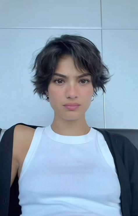 50 Striking Pixie Cut Hairstyles: Short and Chic (Gallery & Video) | 50 Stunning & Aesthetic Pixie Cut Hairstyles to achieve that Chic Look | Hair Trends 2024 | Hairstyles For Short Hair- Wavy, Curly, Straight, Medium, Punk, and More Amelie Bob Haircut, Short But Feminine Hair, Bold Pixie Haircut, Yesly Short Hair, Endomorph Fashion, Hope Woodard Hair, Short Womens Haircuts Pixie, How To Style Short Hair Pixie Grow Out, Short Hairstyle Women Middle Part