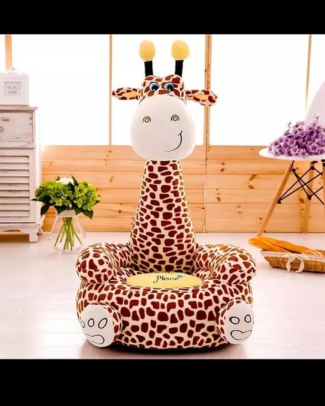 Soft baby seat. Children's room. Montessori School. Training and game. #montessori #montessorihome #montessoricchool #montessoritoys  #kidsroom #kidsfashion #kidsroomdecor Plush Armchair, Girls Furniture, Baby Sofa, Kids Couch, Mini Sofa, Plush Chair, Cartoon Giraffe, Chair Sofa Bed, Baby Chair