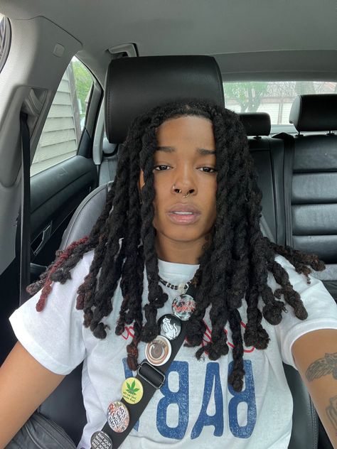 Stud Hairstyles, Studs With Dreads, Tomboyish Outfits, Masc Women, Cute Dreads, Short Box Braids Hairstyles, Fruit Cakes, Short Box Braids, High Hair