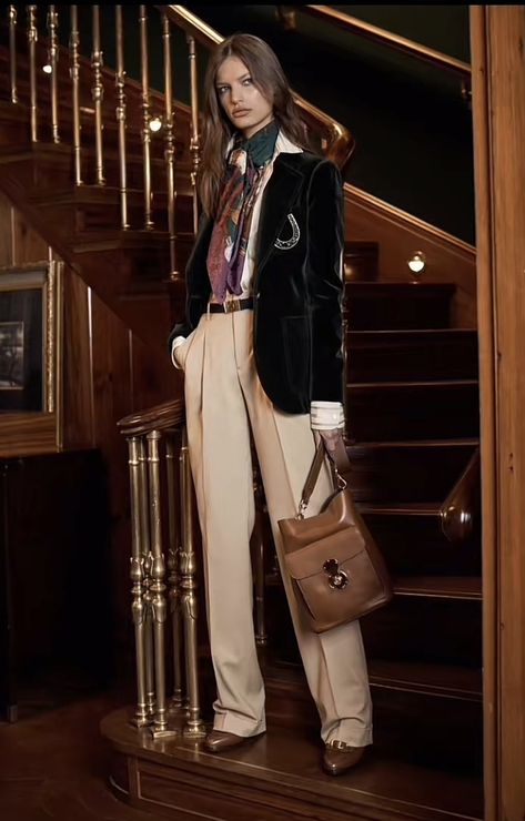 Ralf Loren, Raph Lauren, Ralph Loren, Beige Hose, Ralph Lauren Looks, Ralph Lauren Womens Clothing, Ralph Lauren Fall, Skandinavian Fashion, Stephane Rolland