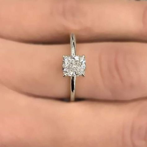 5 Ct Engagement Ring, Cushion Cut Wedding Rings, Moissanite Engagement Ring Cushion Cut, Wedding Ring Cushion, Wedding Rings Round, Ring Cushion, Moissanite Engagement Ring Solitaire, Yellow Gold Wedding Ring, Cushion Cut Ring