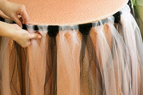 DIY Tulle Table Skirt (with Pictures)                                                                                                                                                                                 More Diy Table Skirts, Tulle Decorations, Diy Tutus, Tulle Table Skirt, Diy Tulle, Leopard Party, Tulle Table, Human Legs, Table Skirts