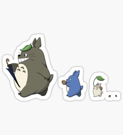 Totoro March! Sticker Ghibli Stickers, Stickers Cool, Anime Printables, Stickers Kawaii, Tumblr Stickers, Bullet Journal Stickers, Cowboy Bebop, My Neighbor Totoro, Kawaii Stickers