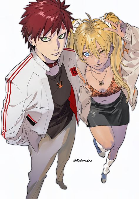 Gara X Naruto, Naruto Clothing, Naruto 1, Naruto Gaara, Anime Ninja, Kushina Uzumaki, Naruko Uzumaki, Naruto Fan Art, Best Anime Couples