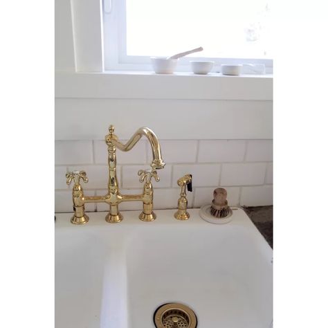 Bridge Kitchen Faucet, Bridge Faucet, Bar Faucets, Single Handle Kitchen Faucet, Ikea Cabinets, French Country Kitchen, Kingston Brass, Kitchen Sink Faucets, Elements Of Design