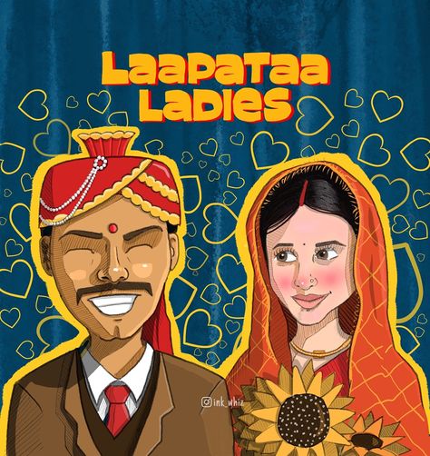 Laapataa Ladies ❤️ . . . . “Lapa the Lady’s newest film is a heartwarming love story that transcends boundaries. Set against the backdrop of a bustling city, it follows the enchanting journey of two souls as they navigate life’s challenges, proving that love knows no limits.” . . . . #laapataaladies #movie #lovestory #art #amirkhan #greatmovie #love #art #caricature #illustration #digitalart #phoolkumari #deepakkumar #nitanshigoel #netflix #netflixmovies Bollywood Wallpaper, Caricature Illustration, It Follows, Easy Doodles, Fictional Men, Doodles Drawings, Two Souls, Bustling City, Woman Movie