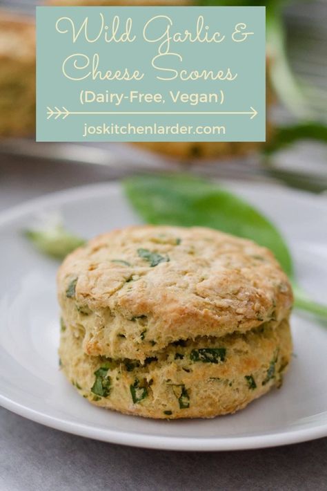 Vegan Rolls, Savory Bakes, Vegan Cheese Substitute, Vegan Bakes, Cheese Scone Recipes, Sour Milk, Vegan Scones, Kid Recipes, Kitchen Larder