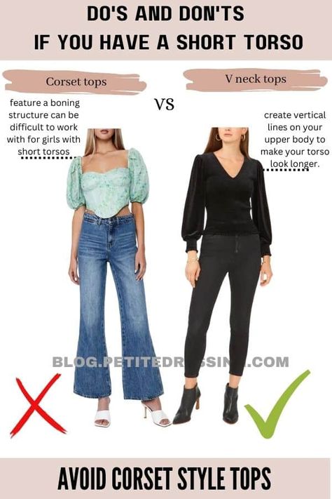 Short Torso Long Legs Outfits Casual, Short Torso Long Legs Petite, Short Torso Small Waist, Fashion For Short Torso Body Types, Fits For Short Torso, Outfits For Short Torso Women Rectangle, Big Torso Outfit, Shirt Torso Outfit, Outfit Ideas For Short Torso Women