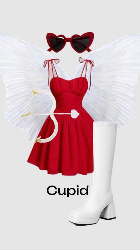 #cupid#angel #halloween#halloweenseason #halloweencostumeideas #costume#hallowkn #halloweeninspo Cupid Halloween, Cupid Costume, Inside Out Costume, Angel Halloween, Classy Halloween Costumes, Halloween Coustumes, Pretty Halloween Costumes, Halloween Costume Outfits, Halloween Inspo