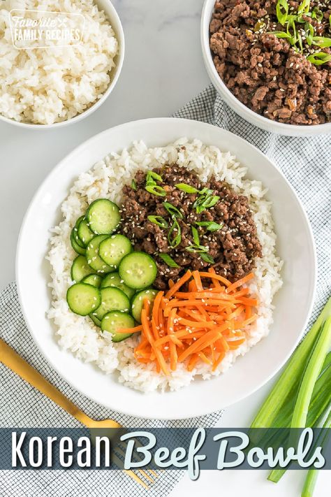 Korean Ground Beef Bowl Korean Poke Bowl, Spicy Korean Beef Bowl, Korean Bbq Bowls, Korean Ground Chicken Bowl, Ponzu Beef Bowl, Korea Beef Bowl, Ground Beef Asian Bowl, Ground Turkey Korean Bowl, Korean Turkey Bowl