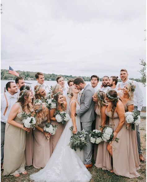 Taupe Bridesmaid Dresses And Groomsmen, Champagne Bridesmaid Dresses Birdy Grey, Azazie Taupe Bridesmaid Dresses, Azazie Bridesmaid Taupe, Birdie Grey Bridesmaid Taupe, Taupe Bridesmaid, Grey Wedding Theme, Taupe Bridesmaid Dresses, Taupe Wedding