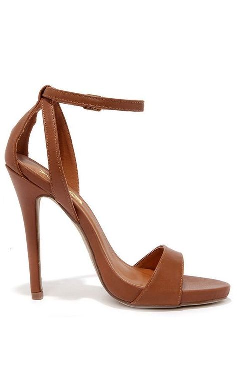 Brown High Heels, Tan Heels, Brown Heels, Kinds Of Shoes, Fabulous Shoes, Fashion Heels, Heels Sandals, Leather Shoes Woman, Sandals For Women