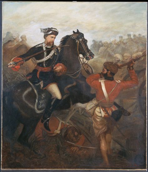 Lieutenant Frederick Aikman, 4th Regiment [Bengal] Native Infantry, commanding 3rd Regiment Irregular Cavalry, winning the VC at Lucknow, 1 March 1858. George Washington Memes Funny, George Washington Meme, George Washington Funny, Chris Jackson, Art History Memes, Historical Humor, Classical Art Memes, Quotes Adventure, History Jokes