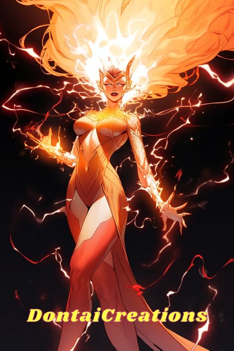 Lightning Goddess, Goddess Of Lightning, Thunder Goddess Art, Goddess Of Fire, Lightning God Concept Art, God Of Lightning Fantasy Art, Goddess Of Fire Fantasy Art, Lightning Goddess Fantasy Art, God Of Lightning