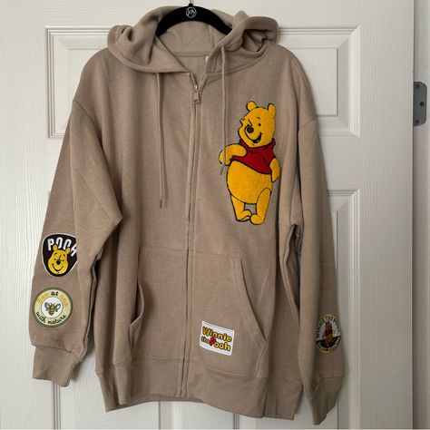 New With Tag Excellent Condition Disney Winnie The Pooh Color : Sand Embroidered Characters Zip Up Hoodie Cotton Polyester Blend E007 Questions? Leave A Comment Below! Winnie The Pooh Merch, Winnie The Pooh Hoodie, Disney Hoodie, Disney Hoodies, Color Sand, Disney Winnie The Pooh, Zip Up Hoodies, Disney Tops, Zip Up Hoodie